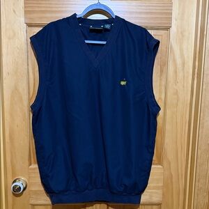 Masters Collection Navy Blue Sleeveless V-Neck Men’s Golf Pullover Vest, Size XL
